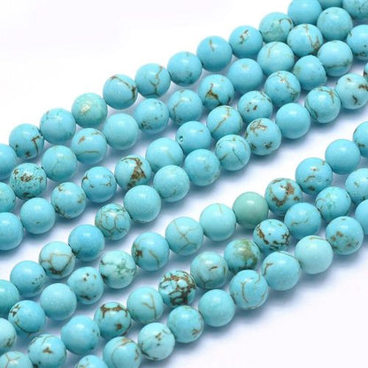 Magnesite Blue Turquoise Gemstone Bead