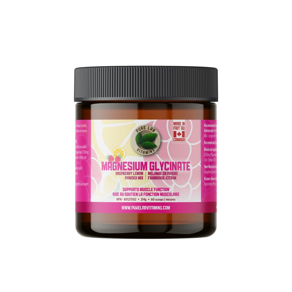 Magnesium Glycinate Raspberry-Lemon Powder Mix 214g
