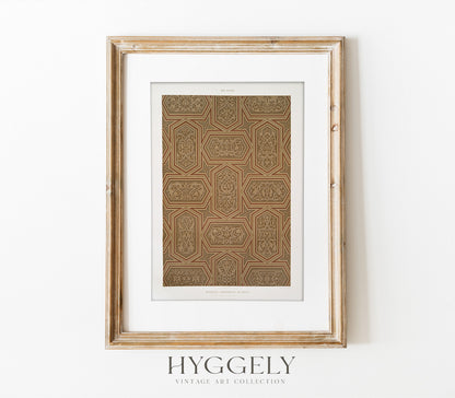 Vintage Arabic Textile Art Print SK0152