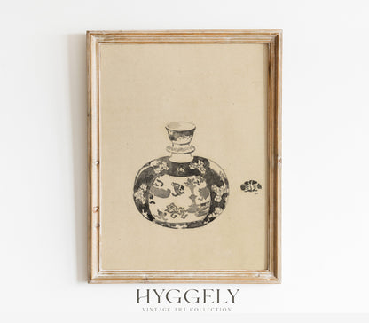 Vintage Jar with Lid II Art Print SK0151