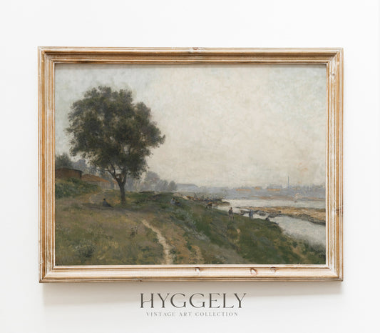 Impression d'art Paysage couvert vintage L0162