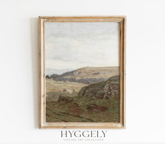 Peinture Paysage Vintage Couvert L0223C