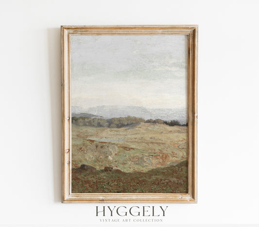 Peinture Paysage Vintage Couvert L0223A