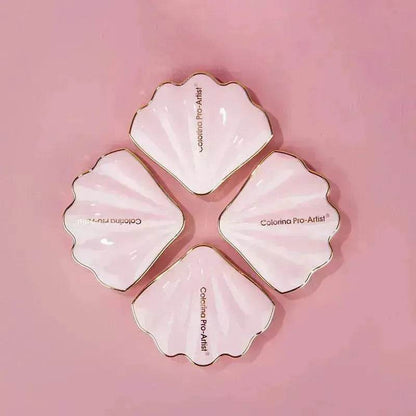 Makeup Shell Double Color Mirror Powder Blusher