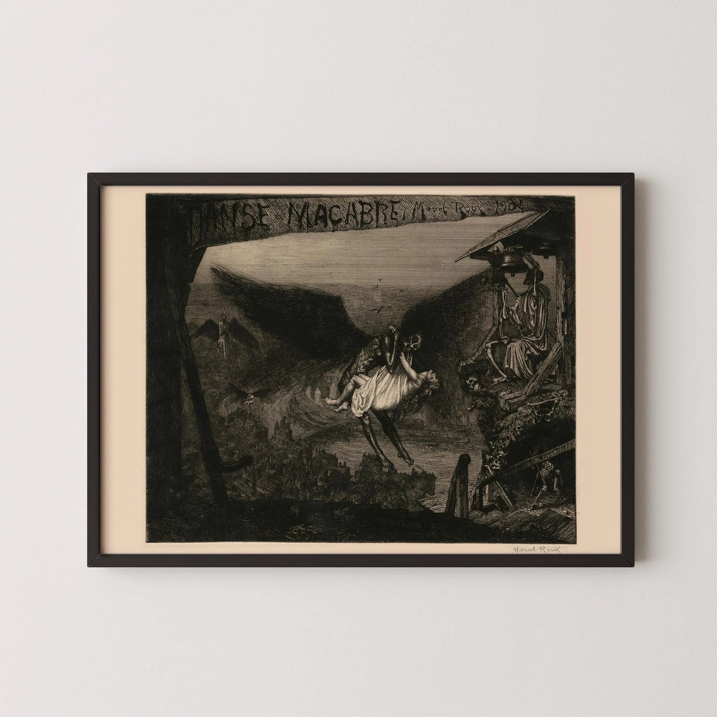 Danse Macabre Giclee Print: Terrifying Symbolist Art, Marcel Roux