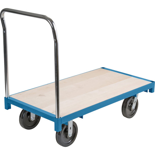 Chariot plate-forme robuste, 122 cm L x 61 cm l, capacité de 1134 kg, roulettes en nylon