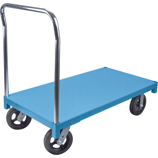 Chariot plate-forme, 152,4 cm L x 76,2 cm l, capacité de 635 kg, roulettes en caoutchouc
