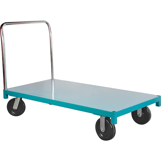 Chariot plateforme, 152 cm L x 76 cm l, capacité 635 kg, roulettes en nylon
