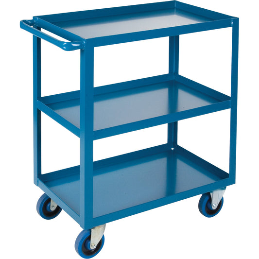 Heavy-Duty Shelf Carts, 3 Tiers, 18" W x 36" H x 33" D, 1200 lbs. Capacity