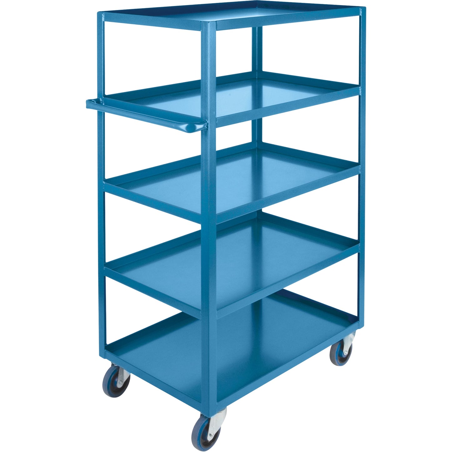 Chariots de rangement robustes, 5 tablettes, 24" (L) x 61" (H) x 39" (P), capacité de 1 200 lb