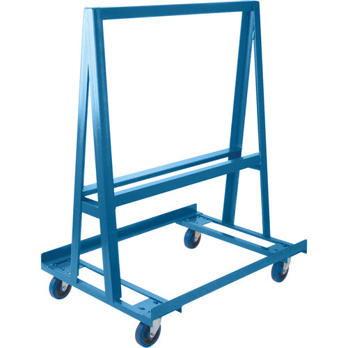 Chariot de transport à cadre en A pour panneaux/plaques, 42 po x 30 po x 55 po, capacité de 1200 lb.