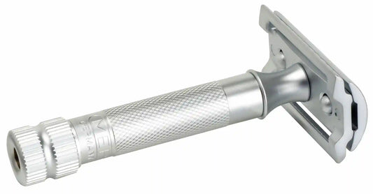 Rasoir de sûreté MERKUR 34C HD, finition chrome mat