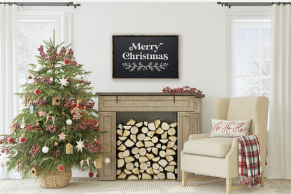 Merry Christmas Large Wood Sign