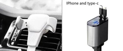 Metal Car Charger 100W Super Fast Charging Car USB And TYPE-C Adapter