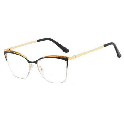 Monture de lunettes en métal Optic Carré Couleur unie Anti-lumière bleue pour femmes et hommes