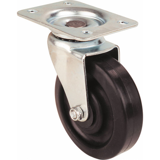 Light-Duty Caster, Swivel, 4" (101.6 mm), High Temp. Phenolic, 250 lbs. (113 kg.)