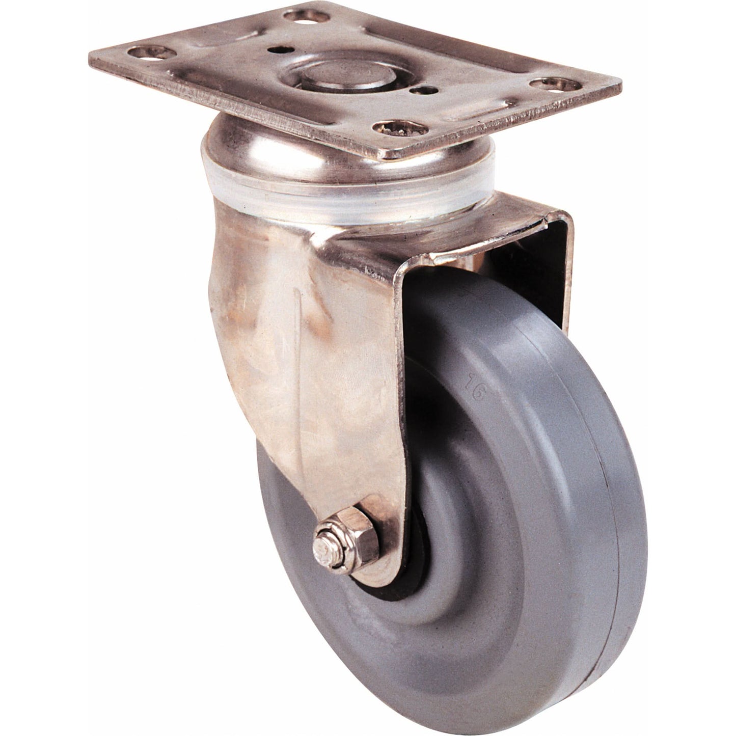 Caster, Swivel with Brake, 4" (101.6 mm), High Temp. Phenolic, 250 lbs. (113 kg.)