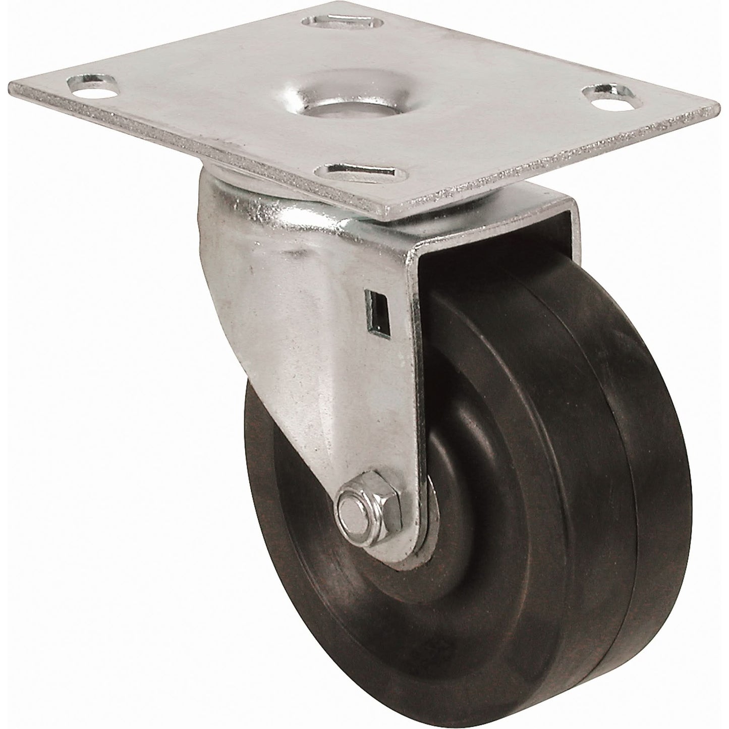 Heavy-Duty Caster, Swivel, 4" (101.6 mm), Hard Plastic/Nylon, 600 lbs. (272 kg.)