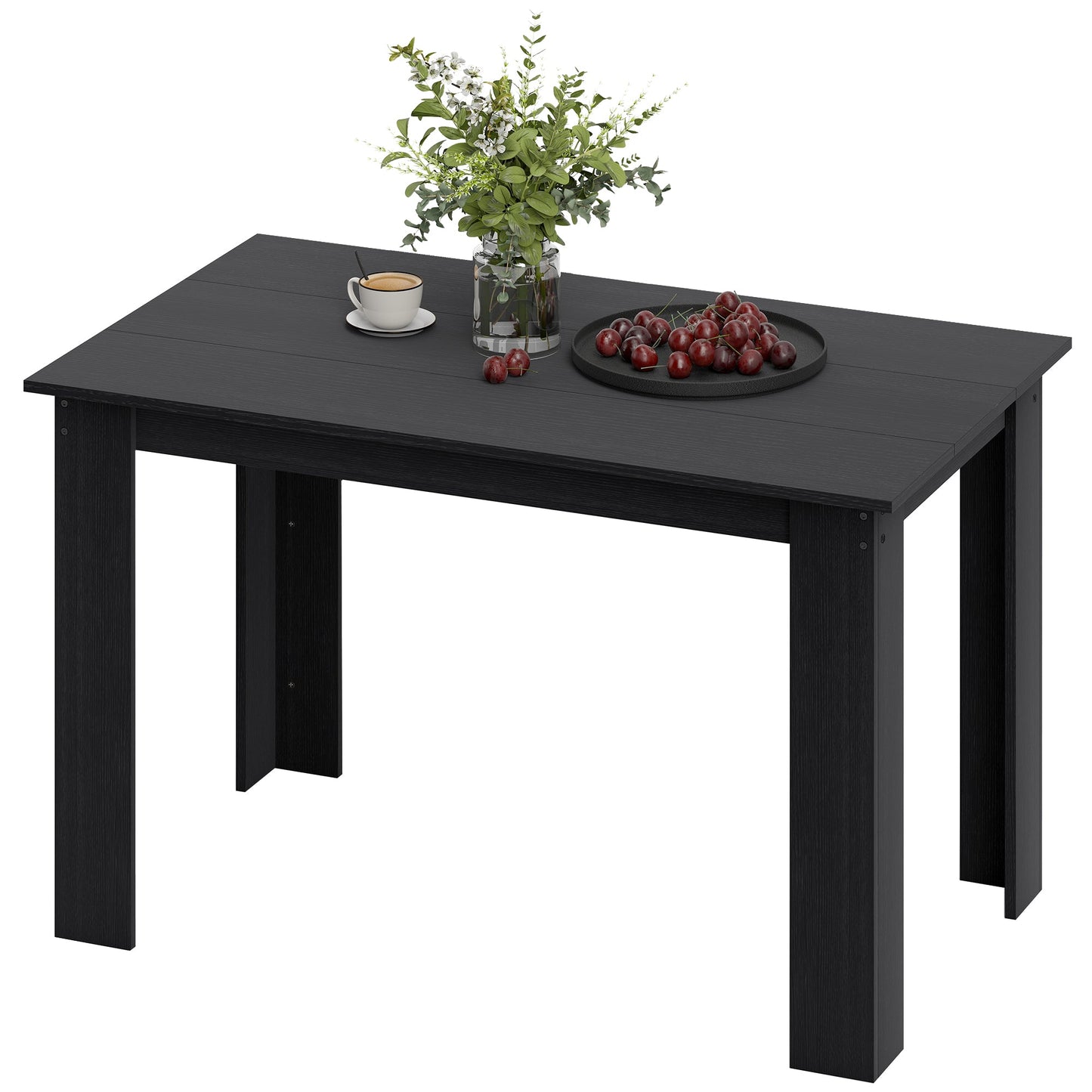 Spencer 47" Dining Table for 4-6 People-Black
