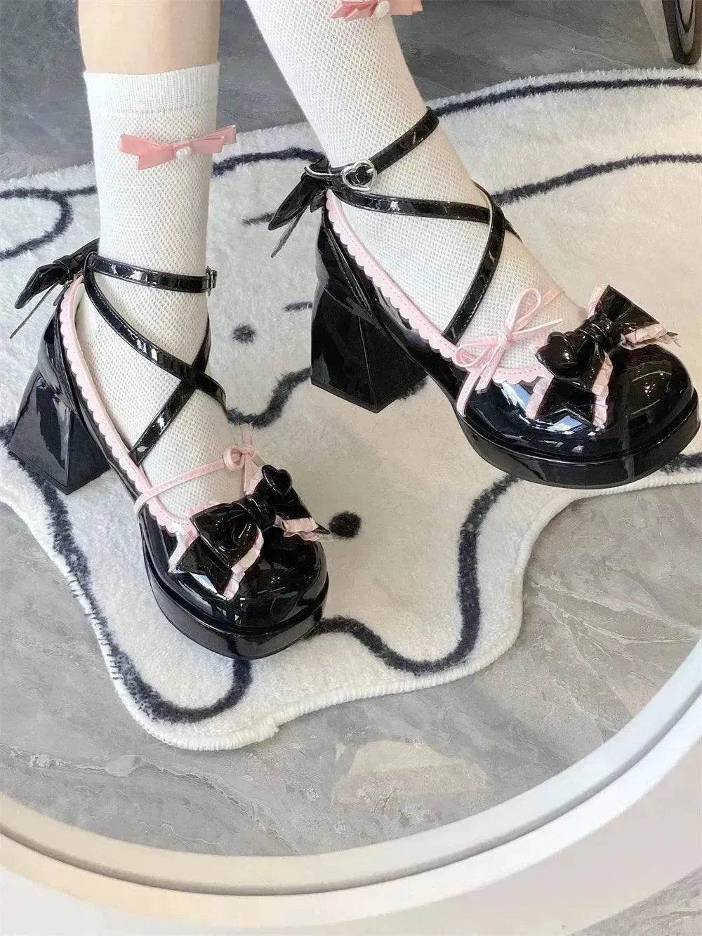 Mid Heel Platform Cute Single-layer Shoe Kid s Lolita Shoes