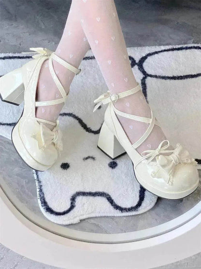 Mid Heel Platform Cute Single-layer Shoe Kid s Lolita Shoes