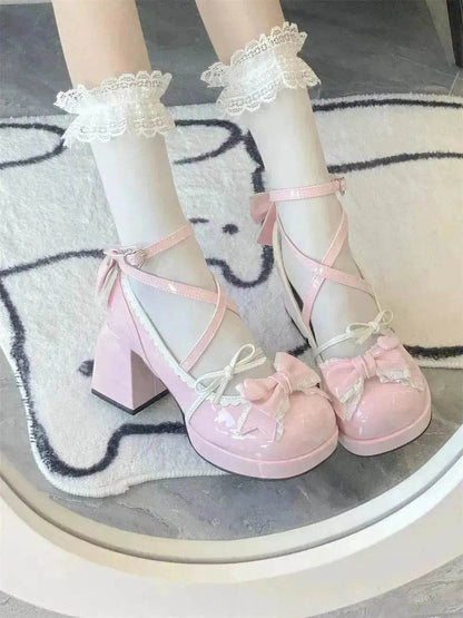 Mid Heel Platform Cute Single-layer Shoe Kid s Lolita Shoes