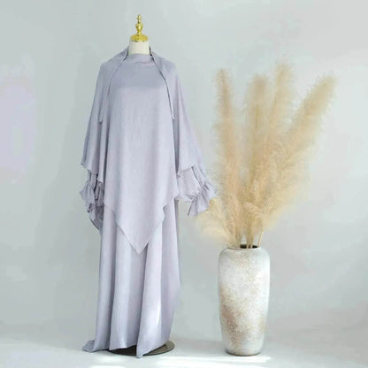 Middle East Dubai Turkey Solid Color Dress Leisure