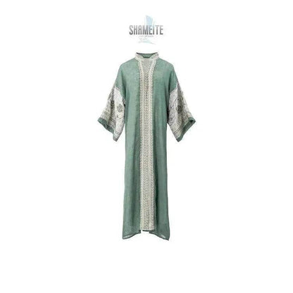 Middle East Foreign Trade Arab Robe New Embroidered Women's Gown