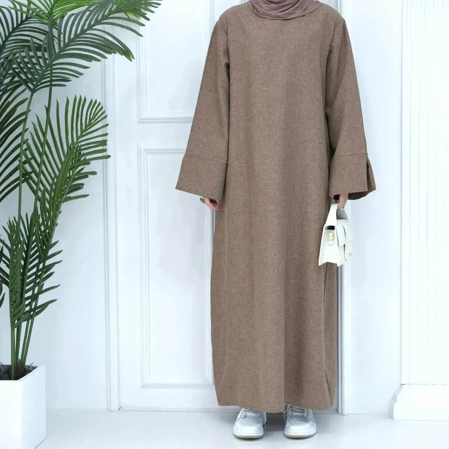 Middle East Turkey Loose Plus Size Elegant Dress Robe