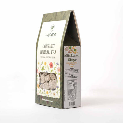 Peppermint Lemon Tea Cubes with Ginger