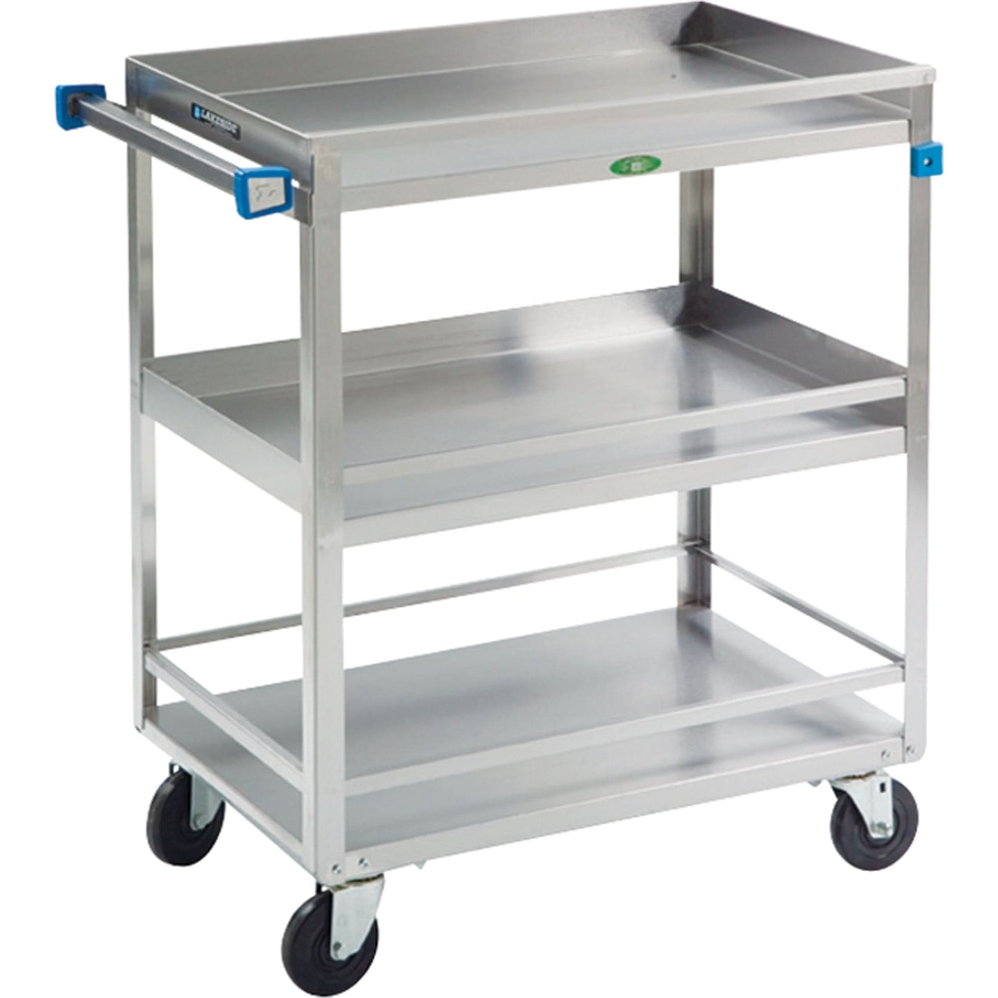 Guard Rail Carts, 3 Tiers, 19" W x 34-3/4" H x 31" D, 500 lbs. Capacity