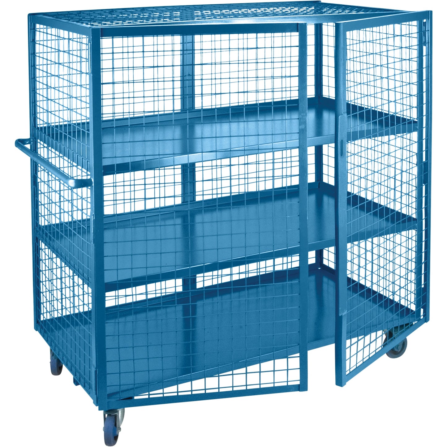 Security Trucks, Steel, 26" x 62-1/2" x 39", 2400 lbs. Capacity