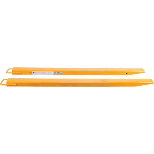 Fork Extensions, 84" L x 5" W, For Fork Width of 4"