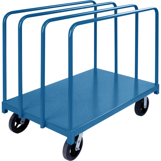 Chariot de transport de panneaux robustes à rails simples, 152 x 76 x 114 cm, capacité de 907 kg
