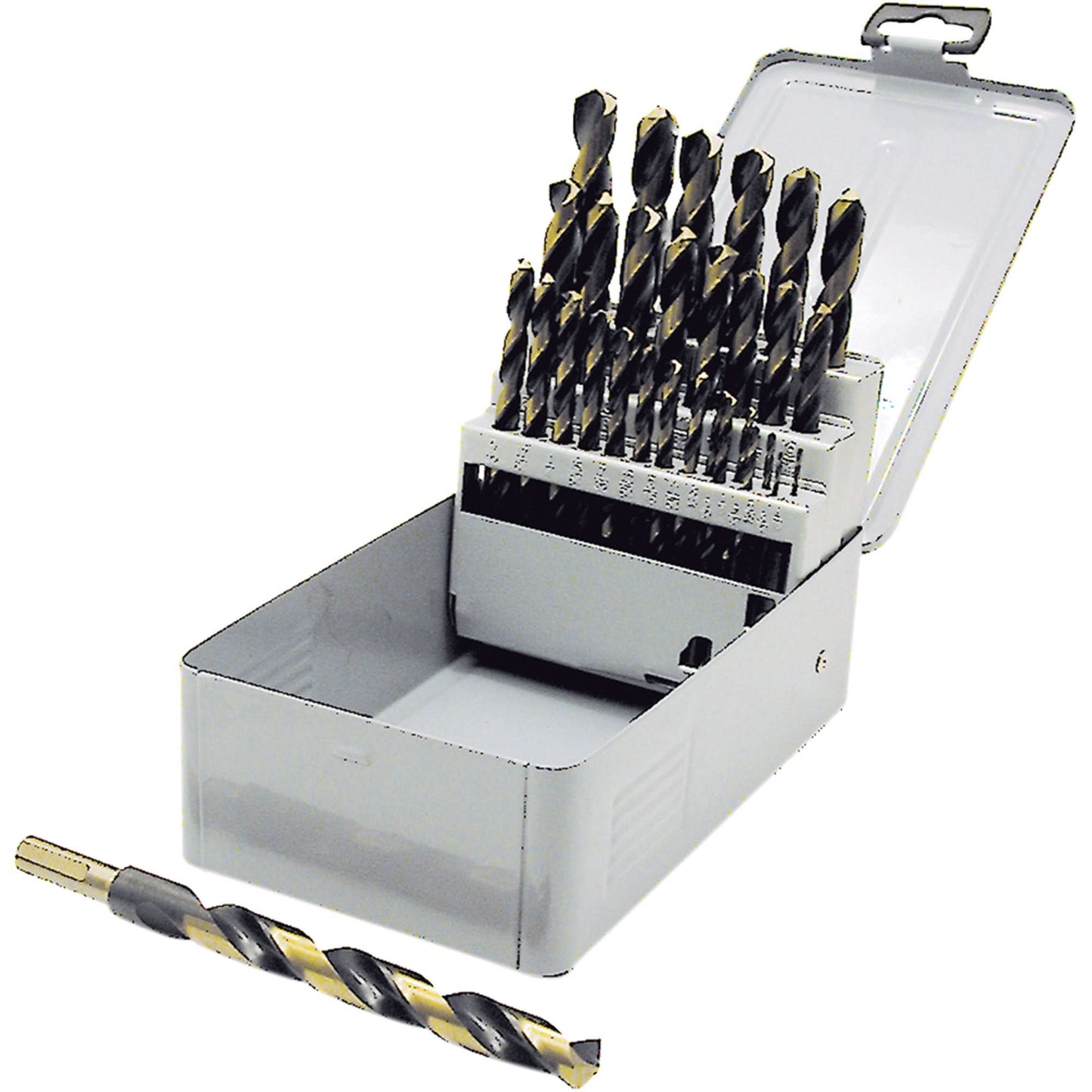 BG29RS Premium JET-KUT B & G Reduced Shank Drill Bit Set, 29 Pieces, High Speed Steel