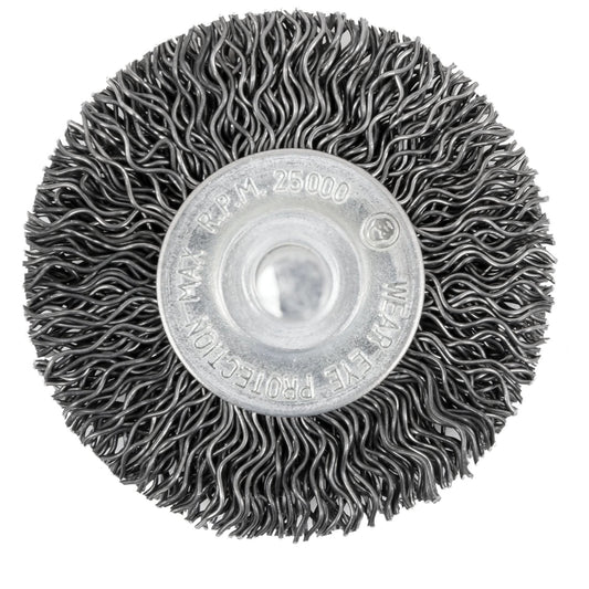 105-2 Shaft Mounted Crimped Radial Brush, 2", .02" Fill