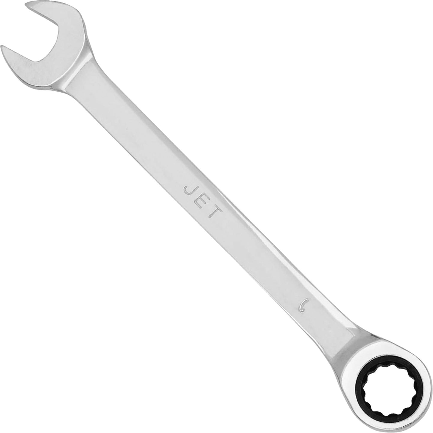 Non-Reversible Long Pattern Ratcheting Combination Wrench, 16 mm, Chrome Finish