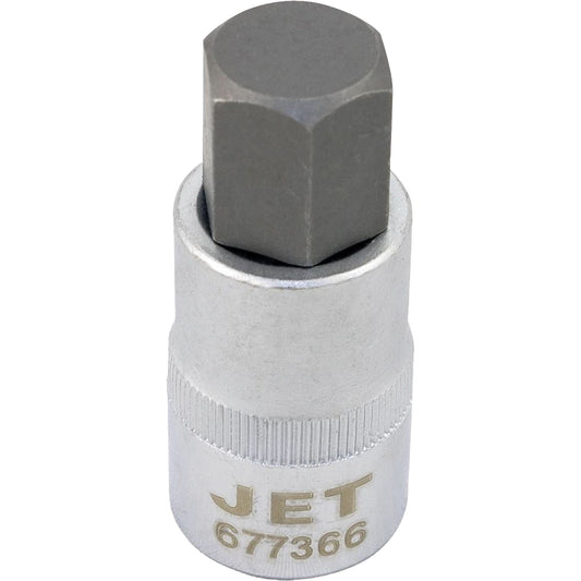 Bit Socket, Hex, 12 mm x 2" L, 1/2" Drive