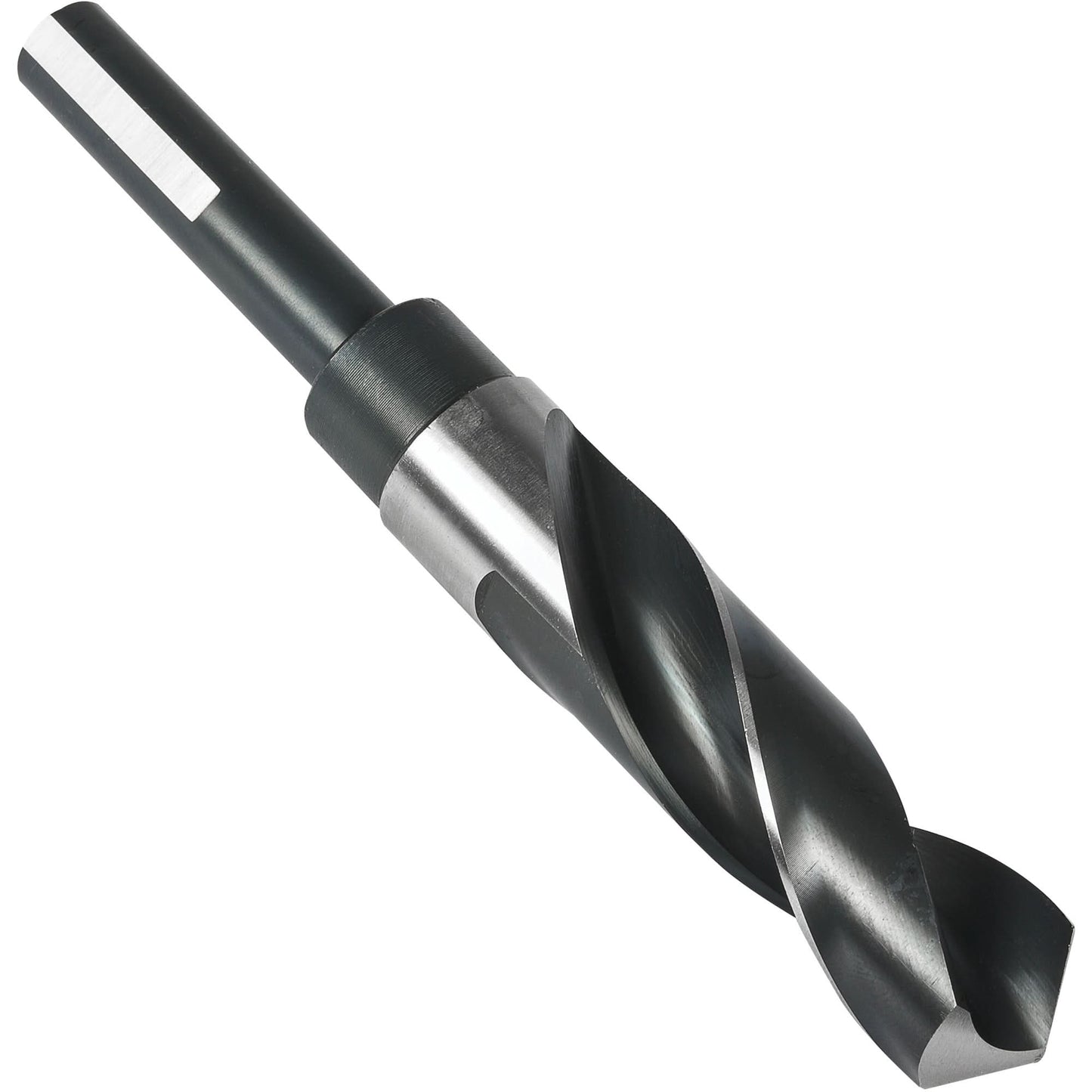 1/2" Reduced 3-Flat Shank Drill Bit, 39/64", High Speed Steel, 3" Flute, 118° Point