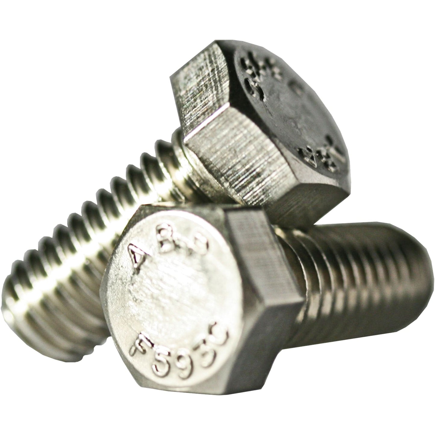 Hex Head Cap Screw, 1/2" Dia., 5" L, Stainless Steel, Coarse, Grade 18-8 Stainless Steel