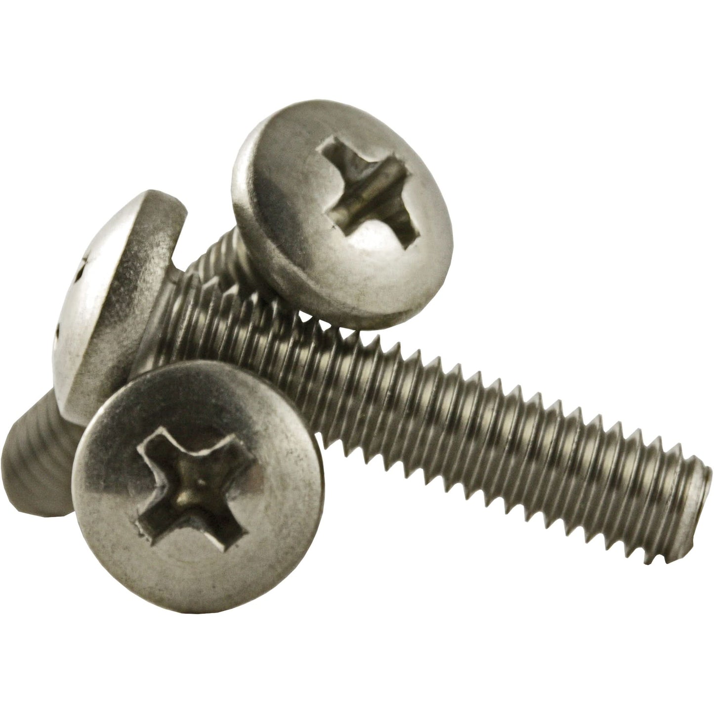 Machine Screw Pan Head, 1/4" x 1" L, Stainless Steel