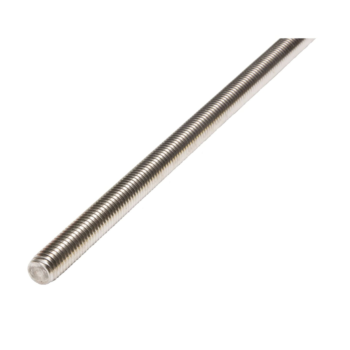 Threaded Rod, 1/4"-20, 36" L, Stainless Steel, Grade 18-8 Grade