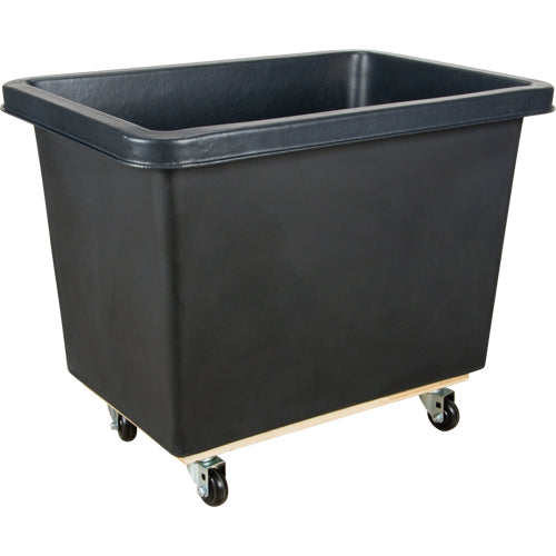 Camion-benne mural conique, polyéthylène, 99 cm L x 68,6 cm l x 76,2 cm H, volume de 0,34 m³, capacité de 226,8 kg