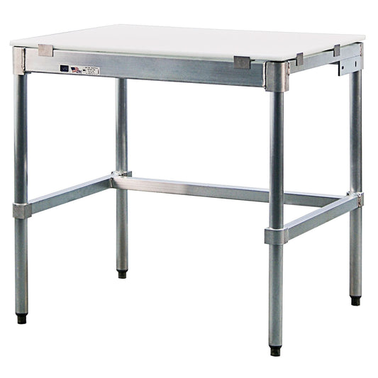 Poly-Top Workbench, 36" W x 24" D x 35-1/2" H, 2000 lbs. Capacity
