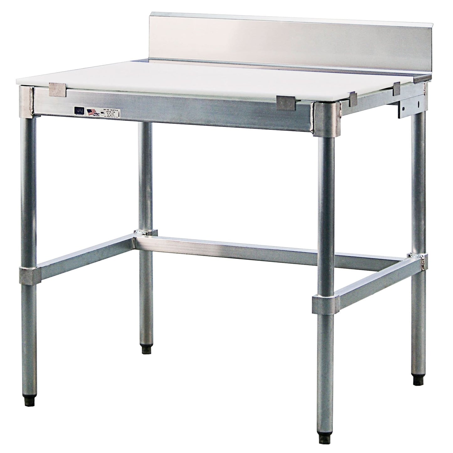 Poly-Top Workbench, 72" W x 30" D x 35-1/2" H, 1600 lbs. Capacity
