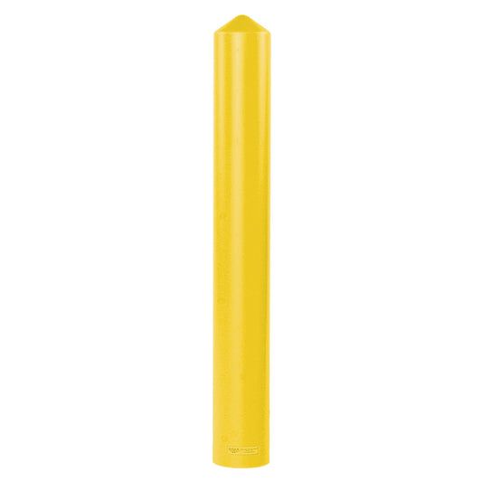 Smooth Bollard Cover, 8" Dia. x 56" L, Yellow