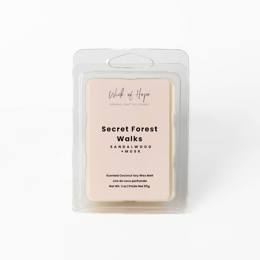 Secret Forest Walks Wax Melt | Sandalwood +  Musk