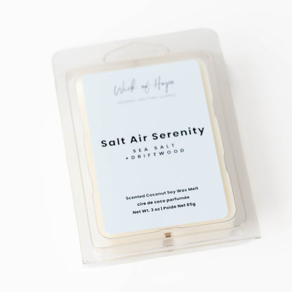 Salt Air Serenity Wax Melt | Sea Salt + Driftwood