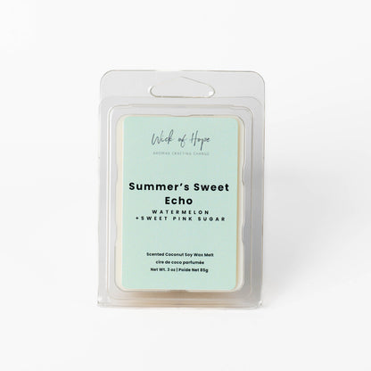 Summer's Sweet Echo Wax Melt | Watermelon + Sweet Pink Sugar