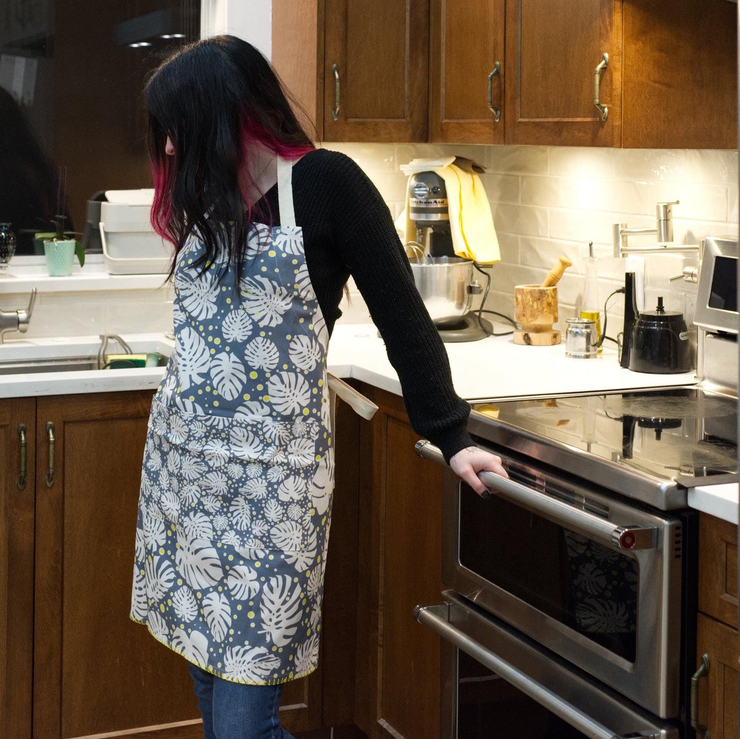 Monster Ah! - Tropical Cotton Apron